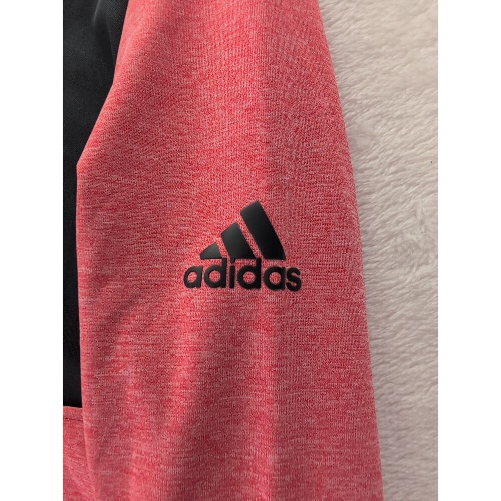 Adidas Golf SPF-50 Quarter-Zip Pullover Men's XL Salmon Red NWT - Picture 9 of 11